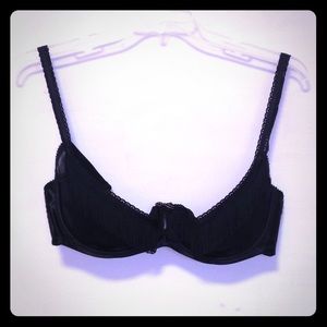 Quarter cup bra with fringe and gold details